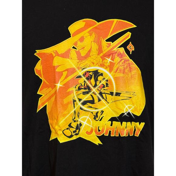 Guilty Gear Johnny Graphic Tee Size M – Anime Fighter Game T-Shirt Black - Picture 2 of 6